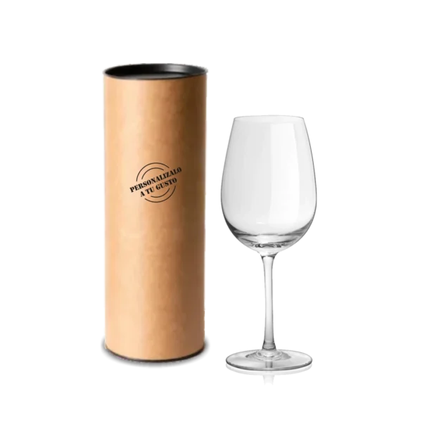 Set de tubo con grabado SIN CARGO + Copa Bordeaux