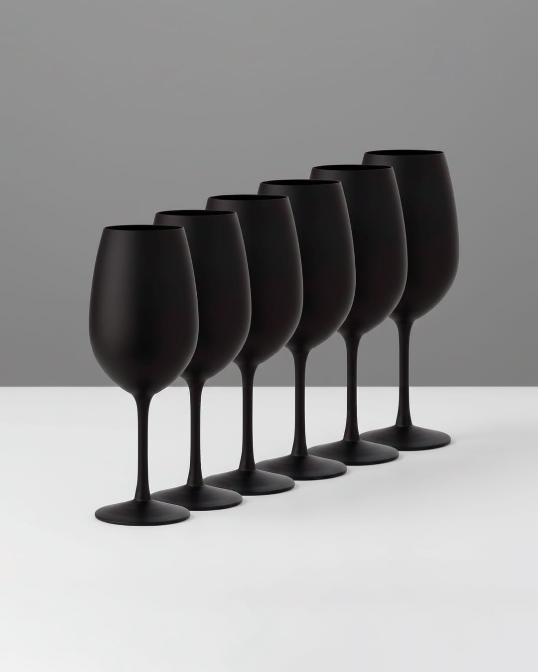 6 Copas Bordeaux 600ml Negra