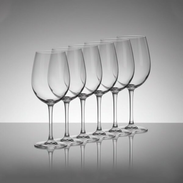 6 copas Cabernet 580ml Alta resistencia