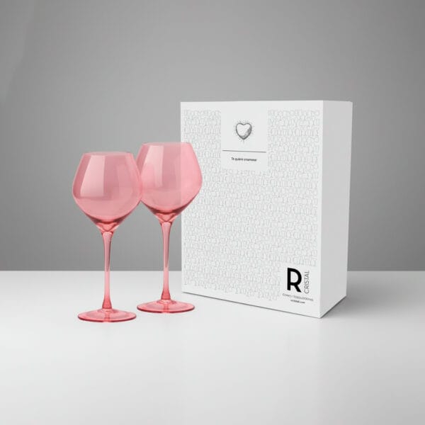 Set 2 Copas Magnífica Rosa