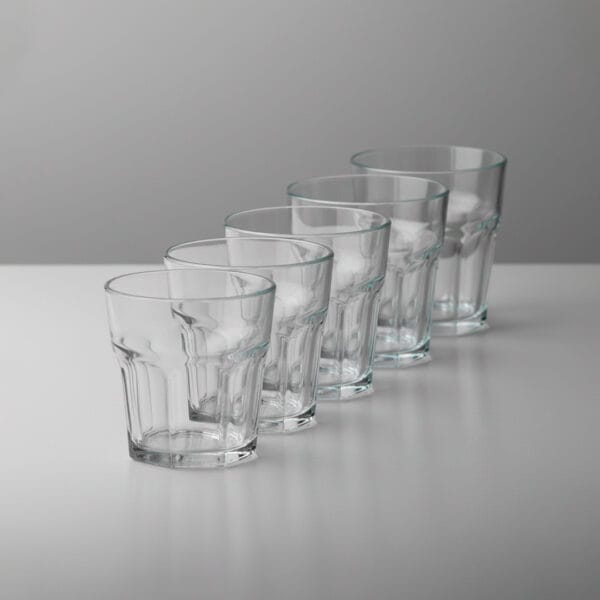 Vaso Facetado bajo 350ml x6